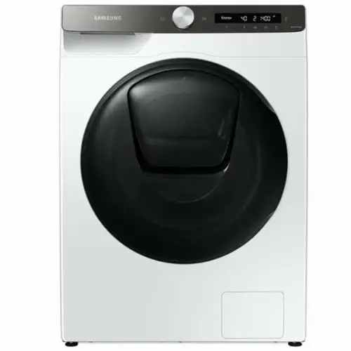 Фронтальный вид стиральной машины Samsung WD80T554CBT/LD 8 кг белая ONBIR.KG
